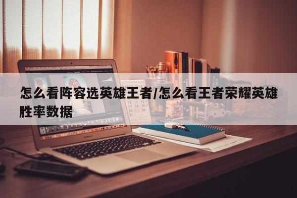 怎么看阵容选英雄王者/怎么看王者荣耀英雄胜率数据