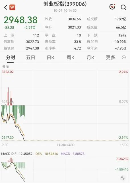 大面积跳水！“光”大跌，千亿市值股重挫