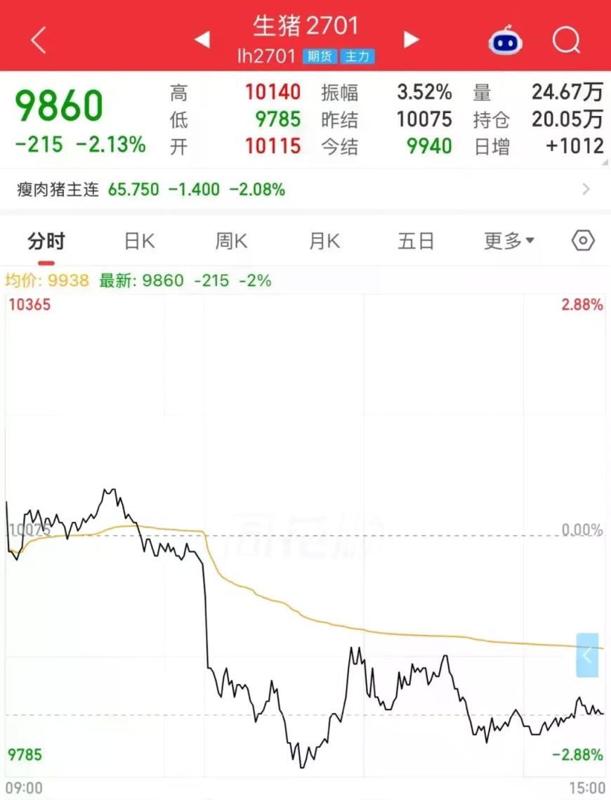 生猪期价又跌了！养殖板块有交易机会？