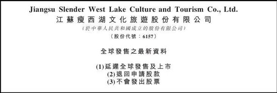 港股不认“散户热度”，瘦西湖推迟上市